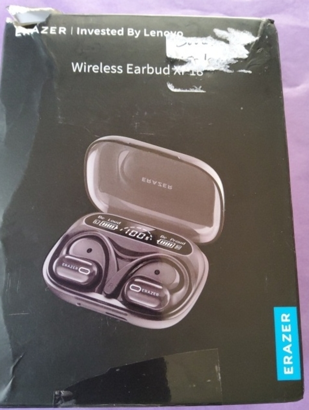 Erazer Wireless Earbuds XP18 in Black with Charging Case NIP New